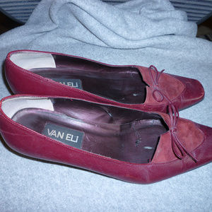 Van Eli 2" heel brick red 9W preworn